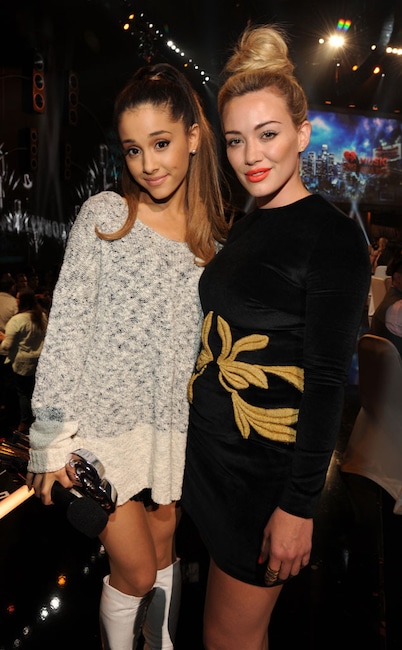 Ariana Grande, Hilary Duff, iHeartRadio Music Awards, 2014
